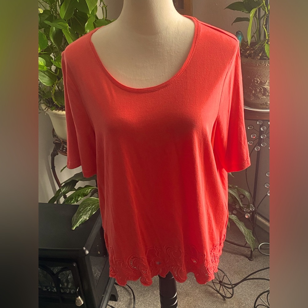 Chico’s women’s short sleeve top size L